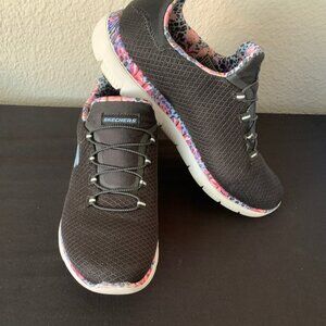 Skechers Summit  Sneakers Party Mix Black Multi Size 9 Wide
